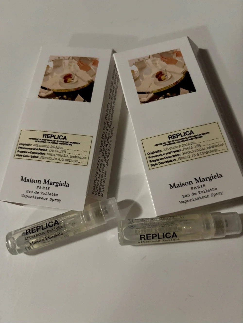 NWT Maison Margiela Afternoon Delight sample set of 2 vials